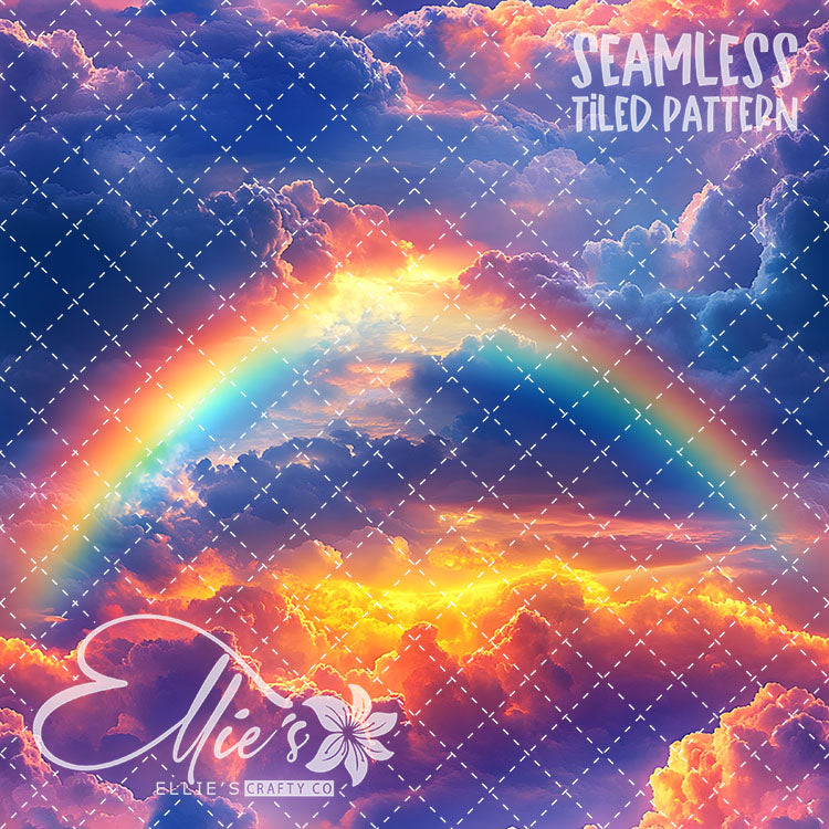Rainbow - 20 Tiled Pattern Digital Images (Seamless)