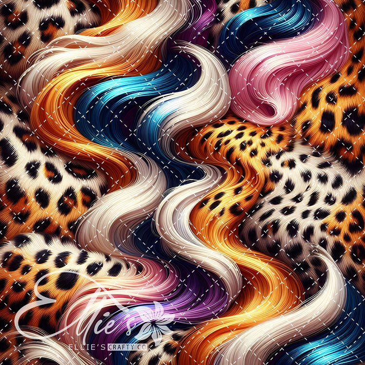Lisa Frank Leopard V2 20 Digital Images (Not Seamless)