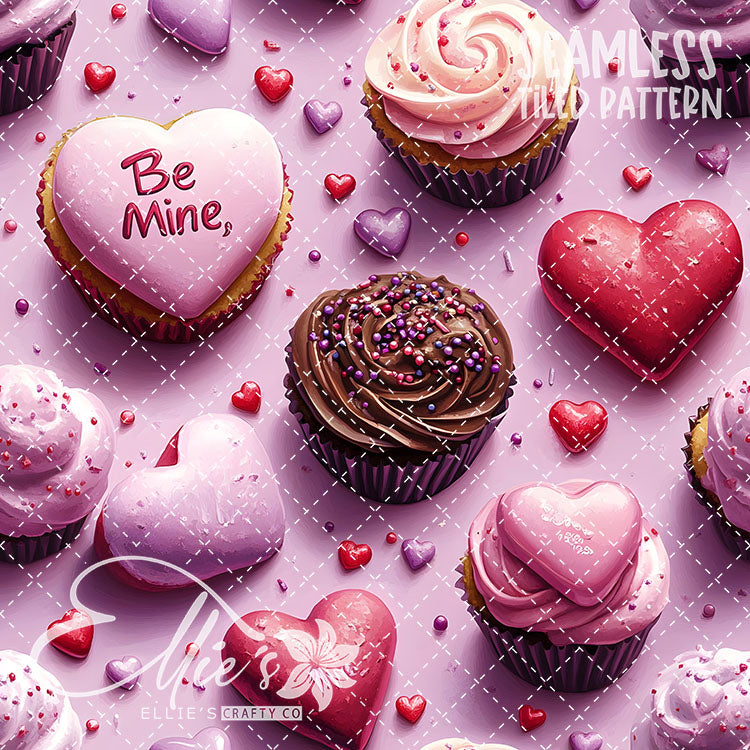 Valentines Sweets Bundle 2 - 20 Tiled Pattern Digital Images (Seamless)