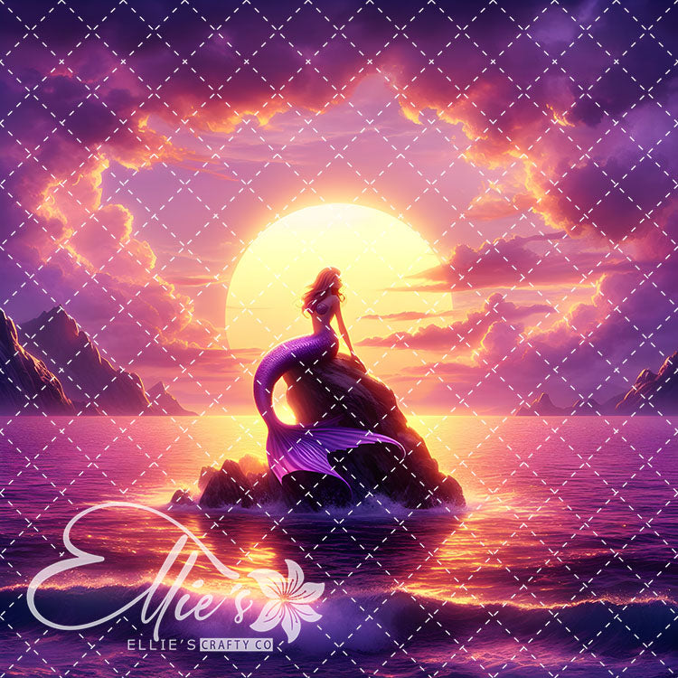 Mermaids Bundle #3 Original Square Size 15 Digital Images (Not Seamless)