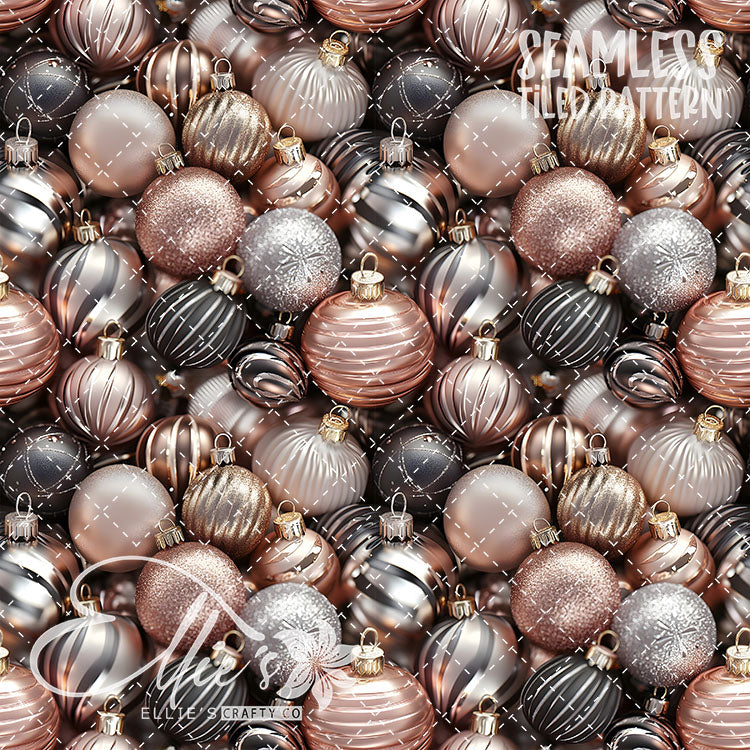 Pink Ornaments - 5 Tiled Pattern Digital Images (Seamless)