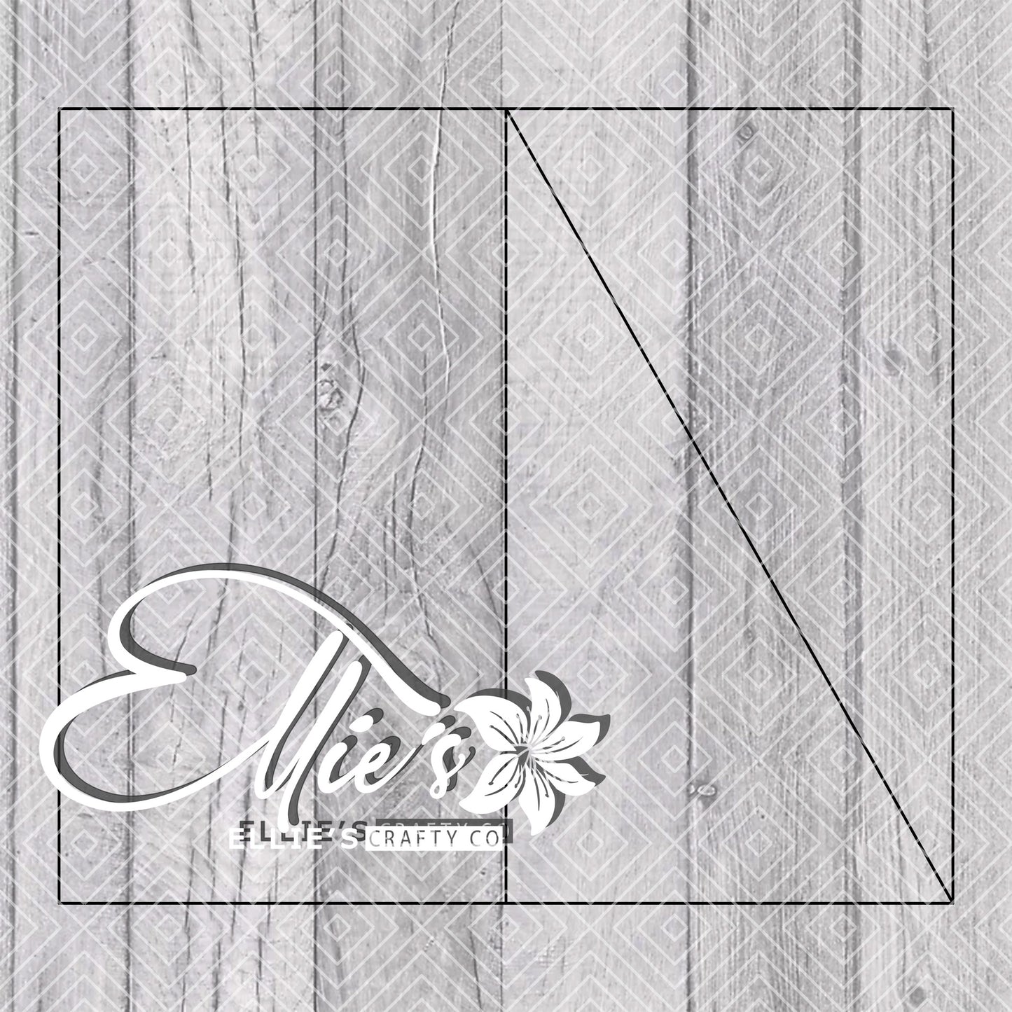 Two Way Split Template for Straight Tumblers
