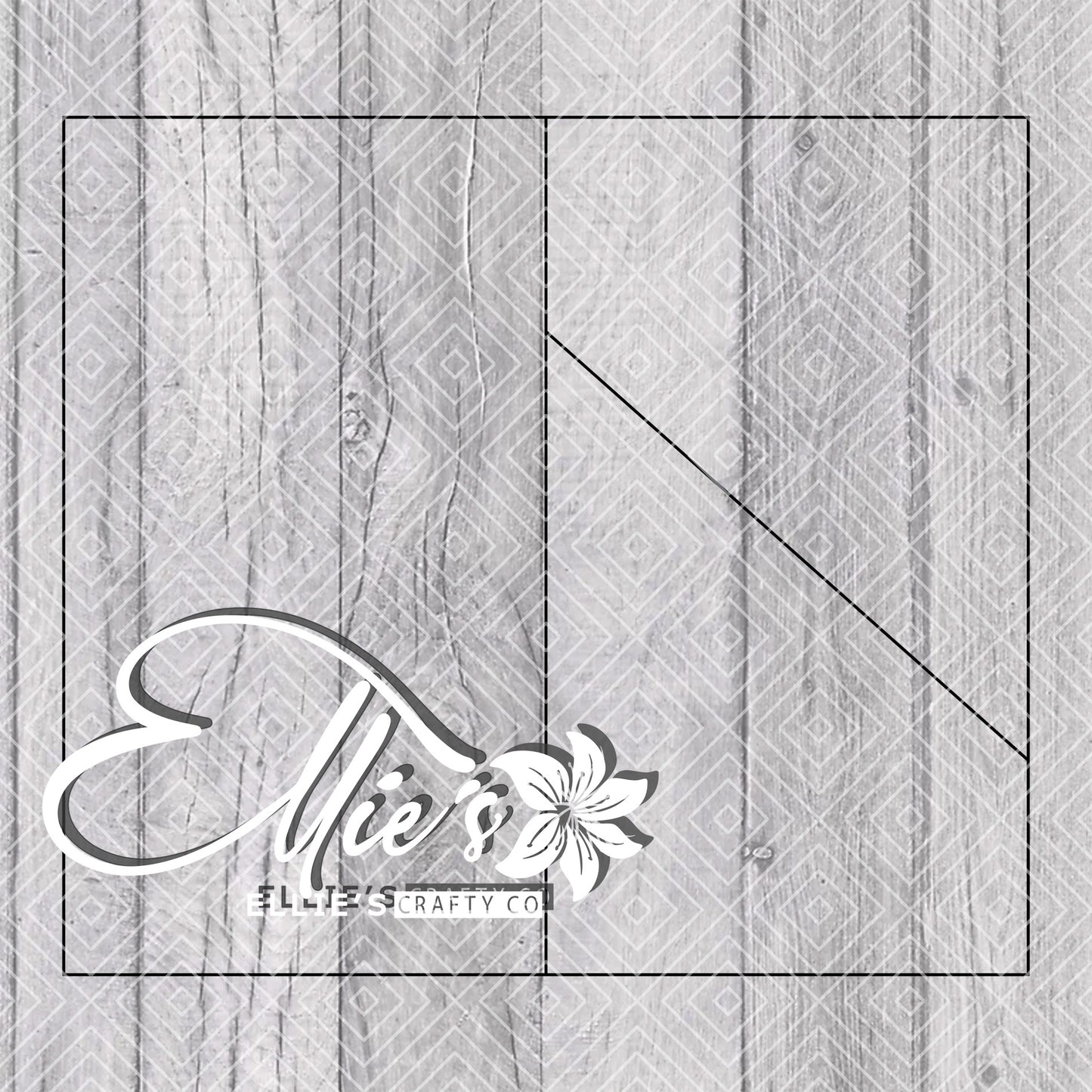 Two Way Split Template for Straight Tumblers