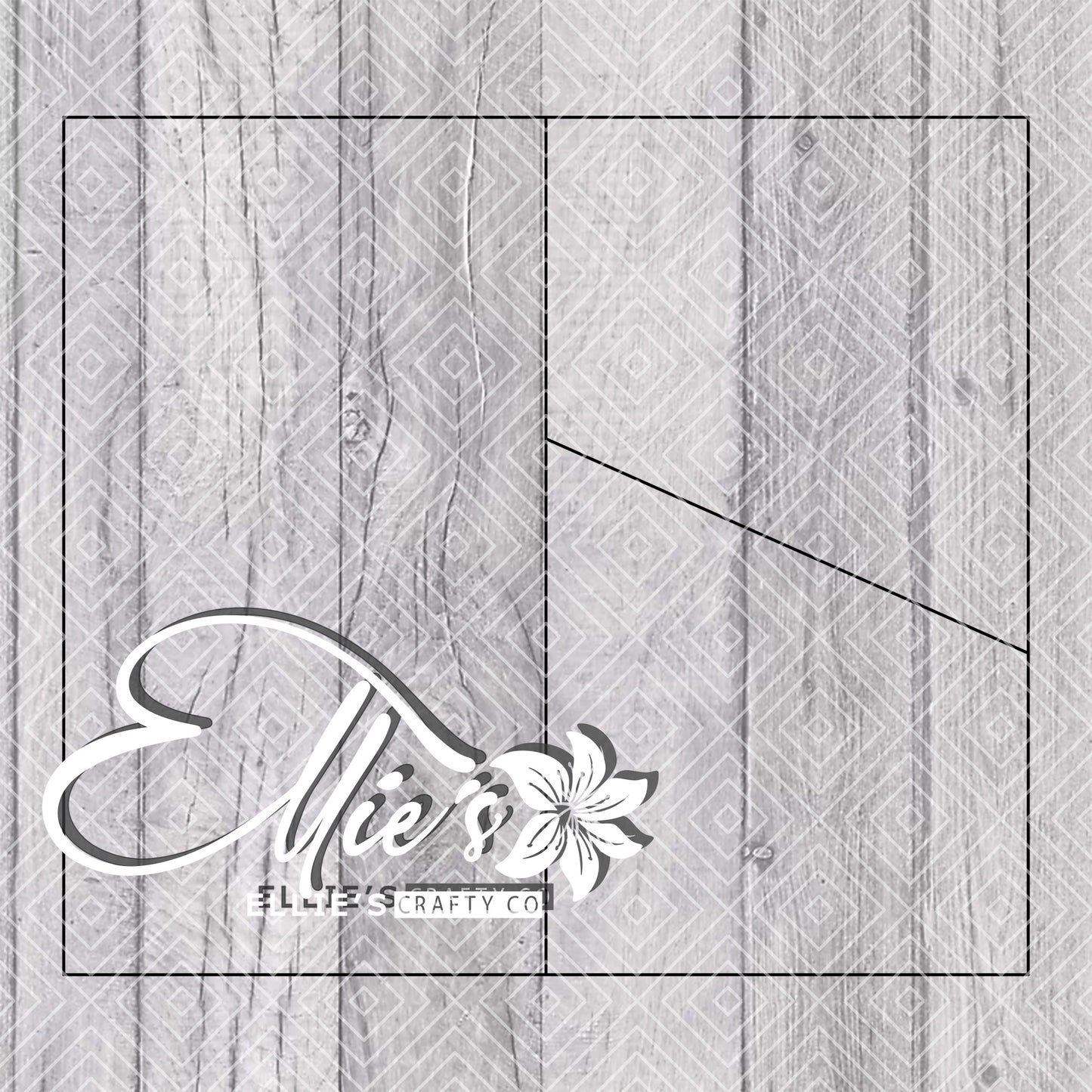 Two Way Split Template for Straight Tumblers