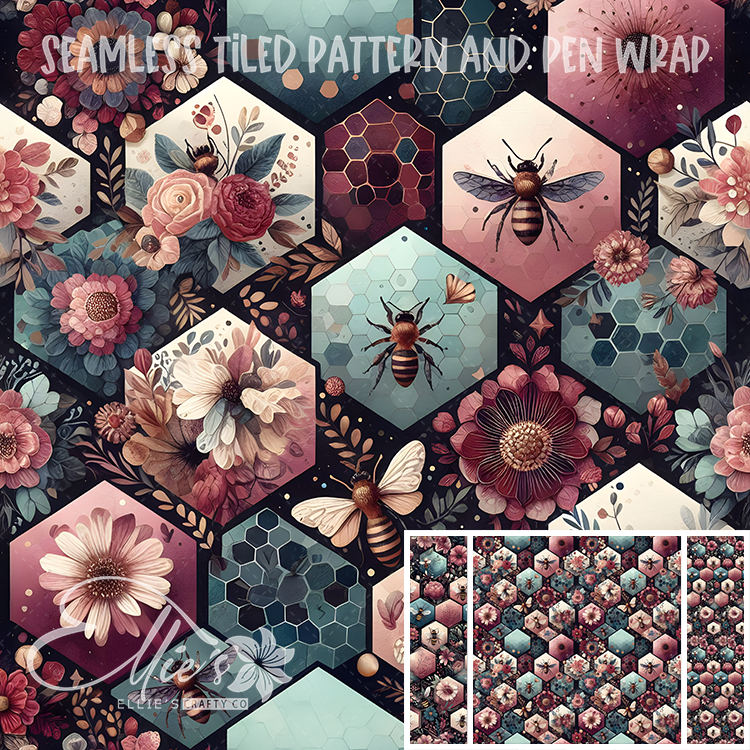 Image 300 - Seamless Tiled Pattern Digital Images for Vinyl/Tumbler Wraps & Pen Wraps