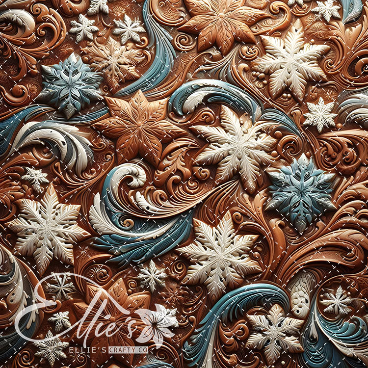 3D Snowflakes 42 Digital Images (Not Seamless)