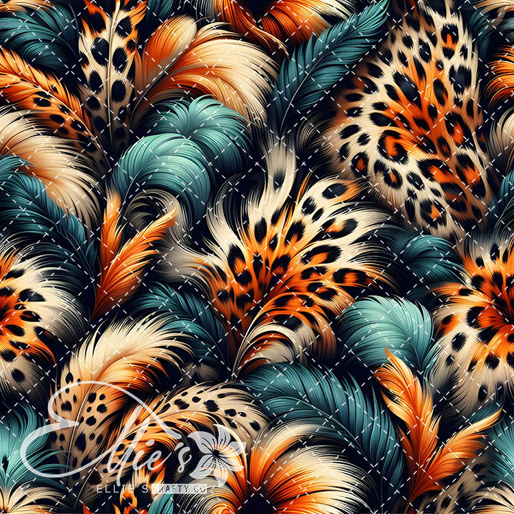 Feathered Leopard V1 20 Digital Images (Not Seamless)