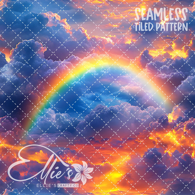 Rainbow - 20 Tiled Pattern Digital Images (Seamless)