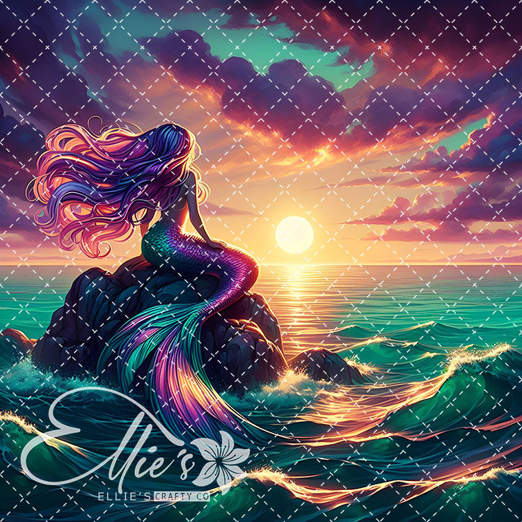 Mermaids Bundle #3 Original Square Size 15 Digital Images (Not Seamless)