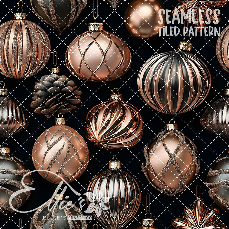 Pink Ornaments - 5 Tiled Pattern Digital Images (Seamless)
