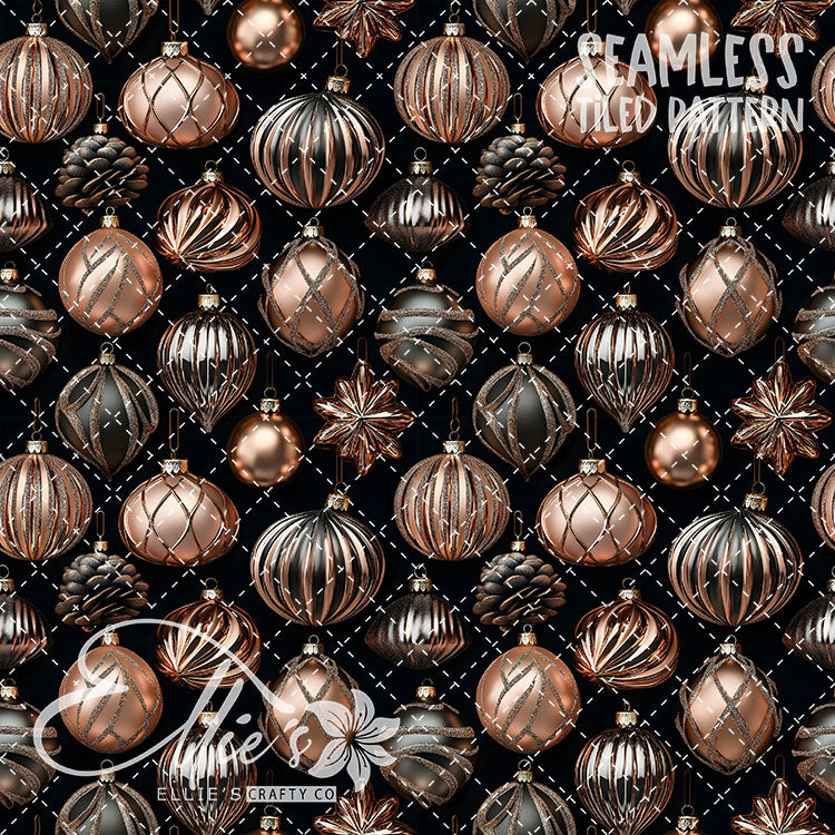 Pink Ornaments - 5 Tiled Pattern Digital Images (Seamless)