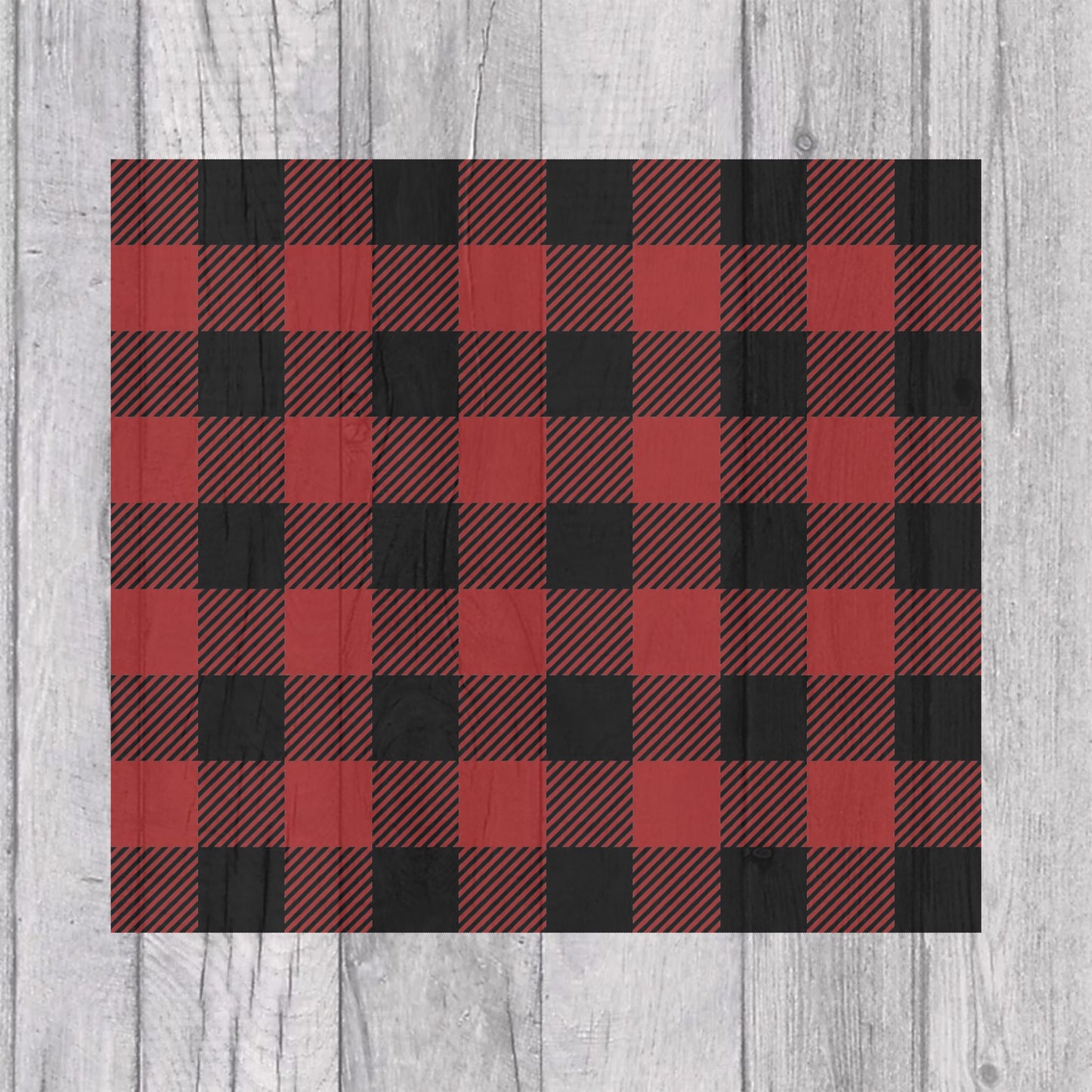 Buffalo Plaid Vertical Template for Straight Tumblers V3