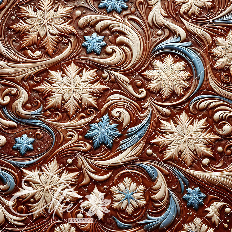 3D Snowflakes 42 Digital Images (Not Seamless)