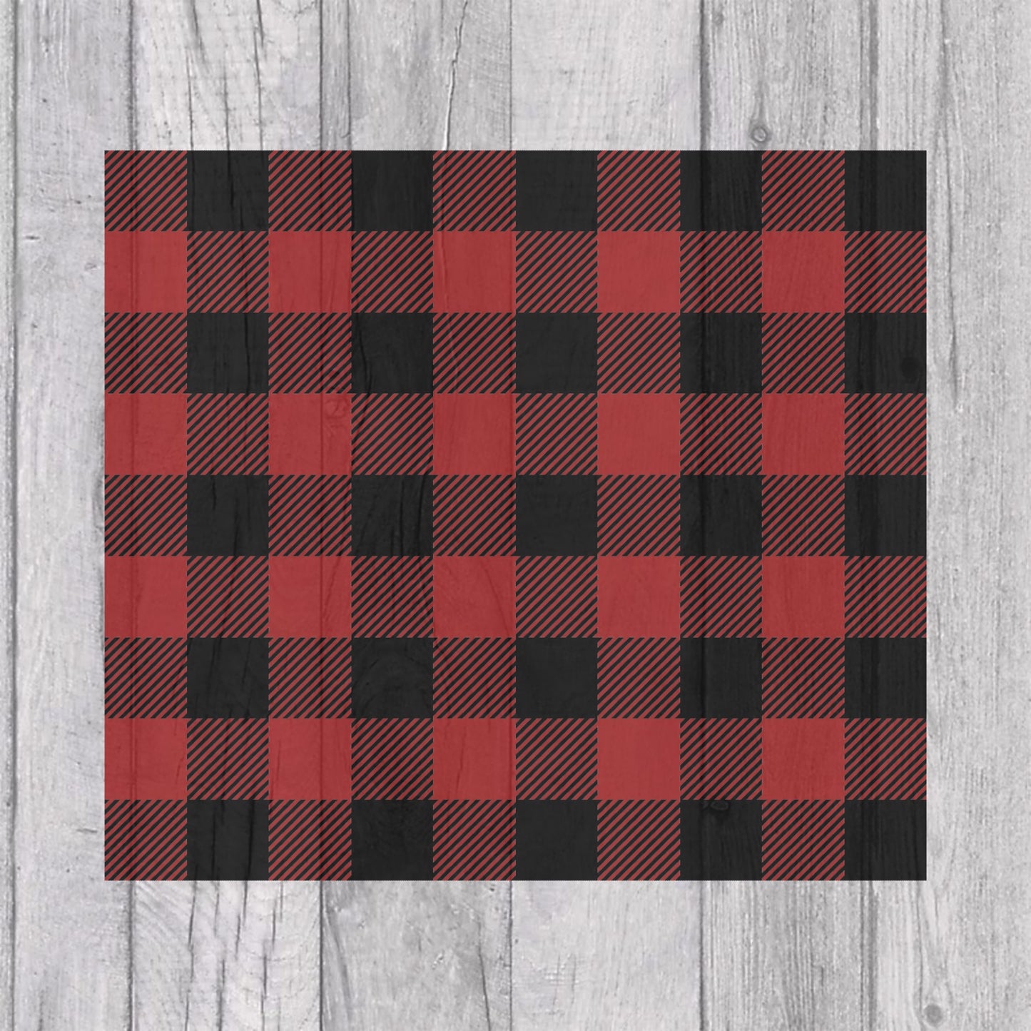 Buffalo Plaid Vertical Template for Straight Tumblers V3