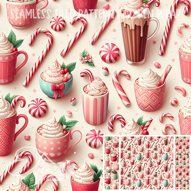 Image 489 - Seamless Tiled Pattern Digital Images for Vinyl/Tumbler Wraps & Pen Wraps