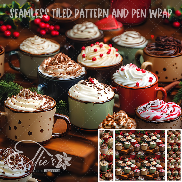 Image 499 - Seamless Tiled Pattern Digital Images for Vinyl/Tumbler Wraps & Pen Wraps