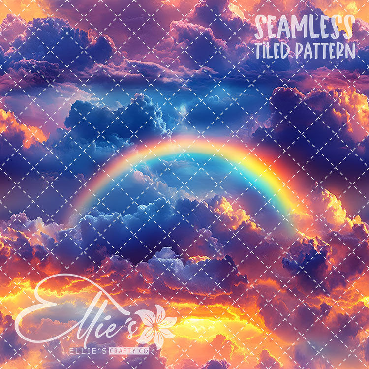 Rainbow - 20 Tiled Pattern Digital Images (Seamless)