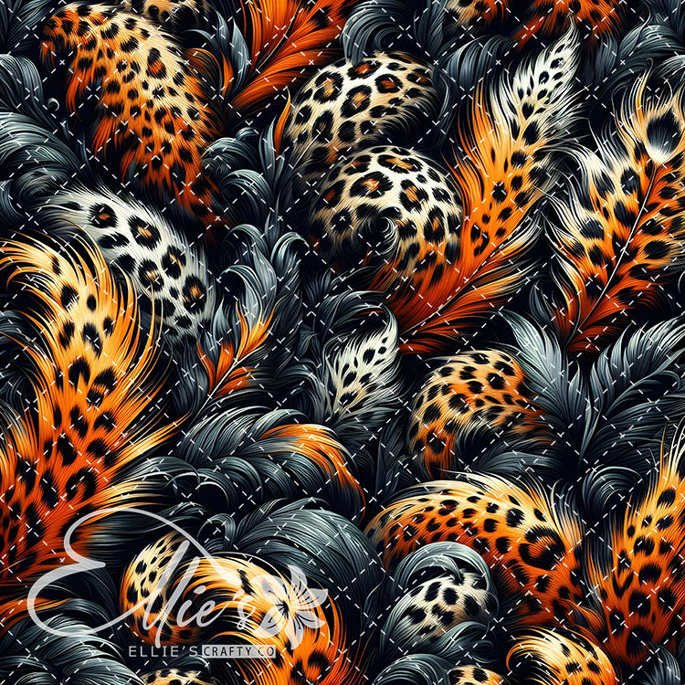 Feathered Leopard V1 20 Digital Images (Not Seamless)