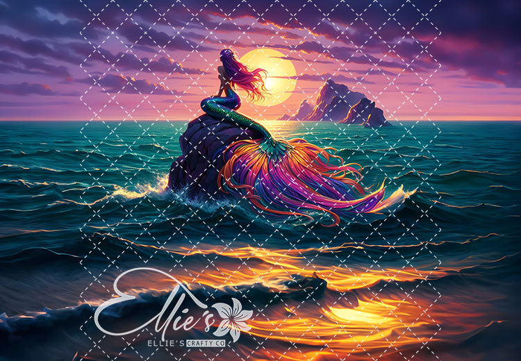 Mermaids Bundle #3 Modified Size 15 Digital Images (Not Seamless)