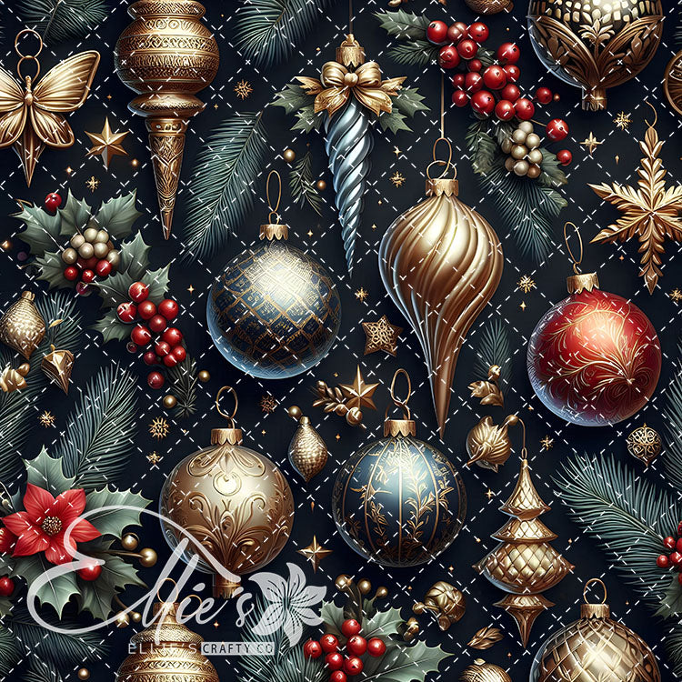 Christmas Ornaments 20 Digital Images (Not Seamless)