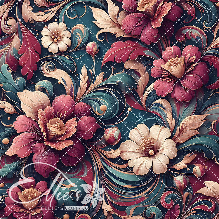 Marble Floral V1 22 Digital Images (Not Seamless)