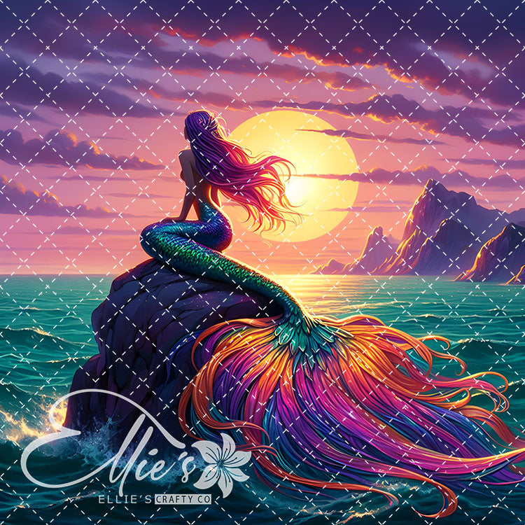 Mermaids Bundle #3 Original Square Size 15 Digital Images (Not Seamless)