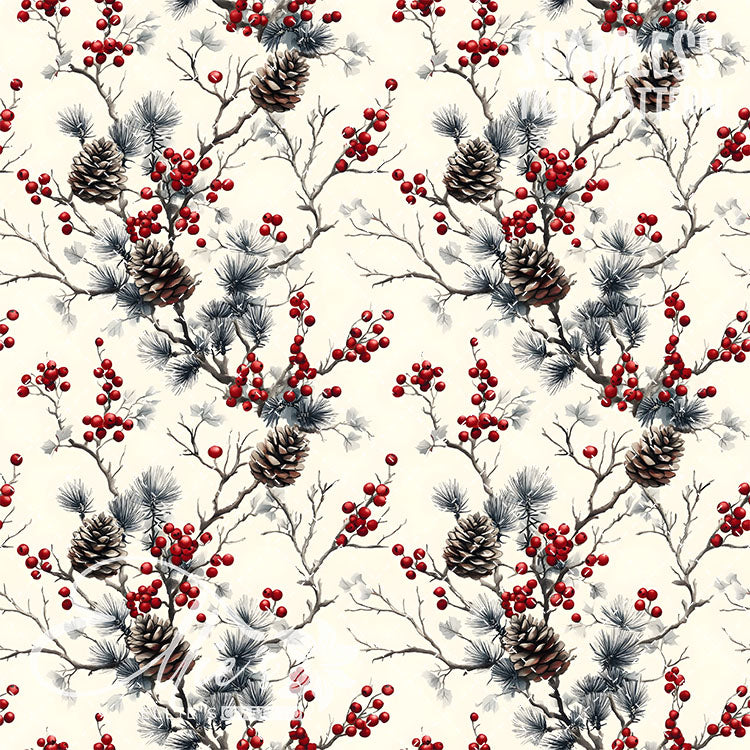 Pinecones - 10 Tiled Pattern Digital Images (Seamless)