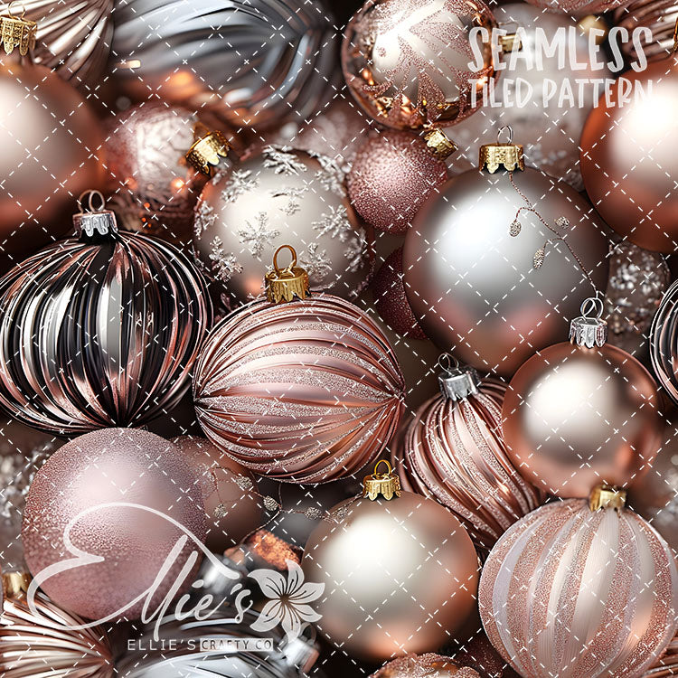 Pink Ornaments - 5 Tiled Pattern Digital Images (Seamless)