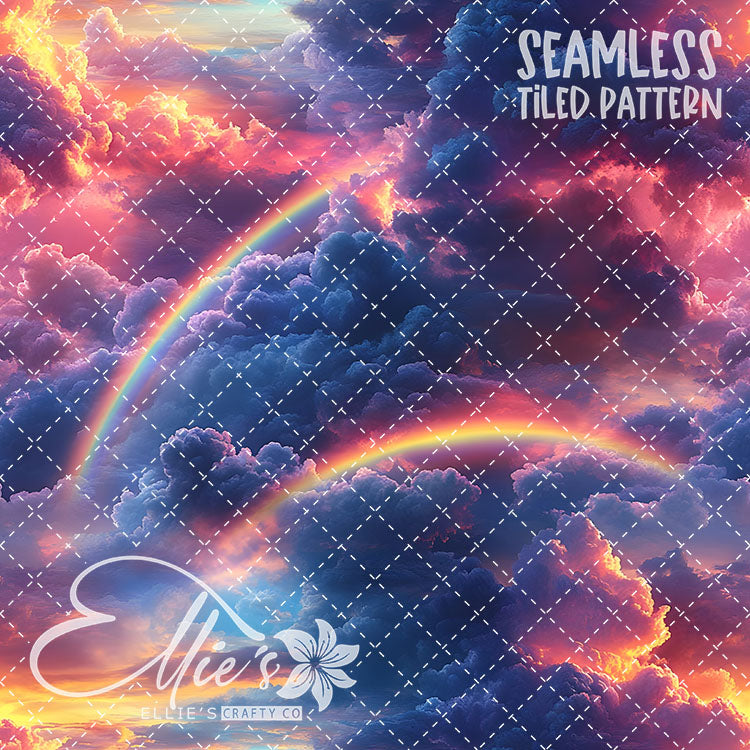 Rainbow - 20 Tiled Pattern Digital Images (Seamless)