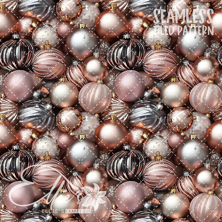 Pink Ornaments - 5 Tiled Pattern Digital Images (Seamless)