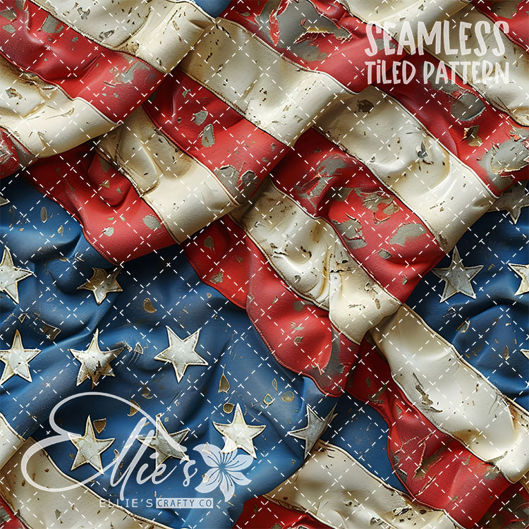 All American - 7 Tiled Pattern Digital Images (Seamless)
