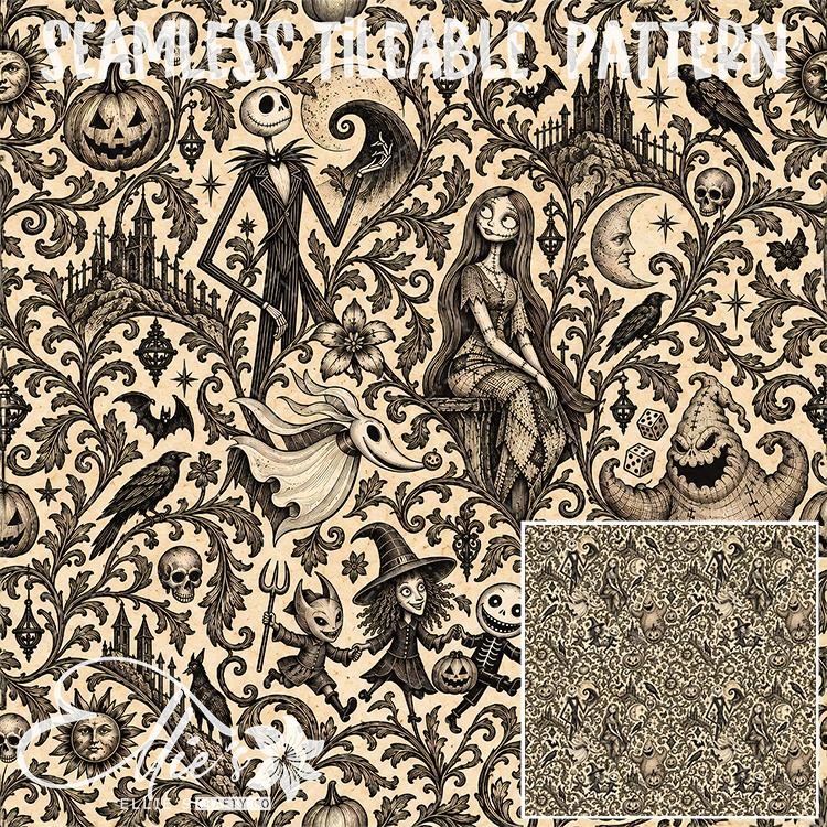 Image 686 - Seamless Tiled Pattern Digital Images for Vinyl/Tumbler Wraps
