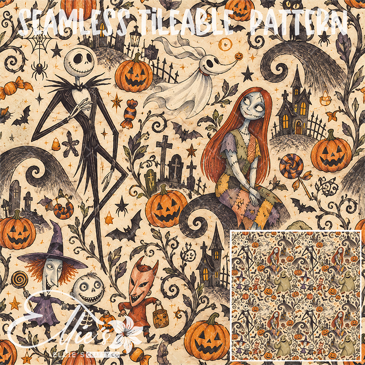 Image 688 - Seamless Tiled Pattern Digital Images for Vinyl/Tumbler Wraps