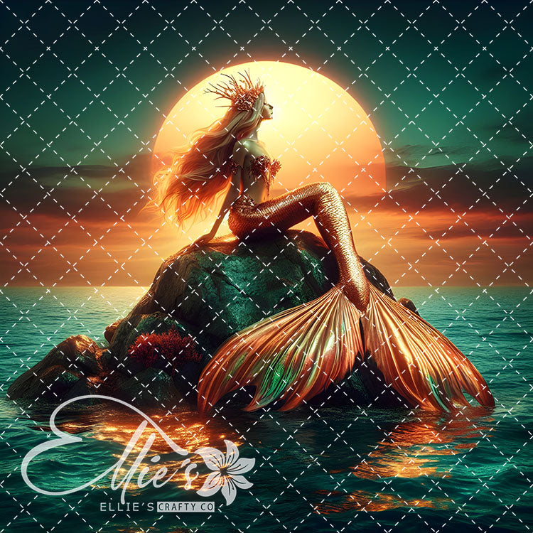 Mermaids Bundle #3 Original Square Size 15 Digital Images (Not Seamless)