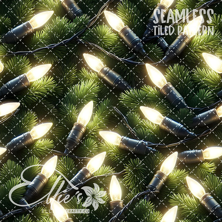 Christmas Lights - 10 Tiled Pattern Digital Images (Seamless)