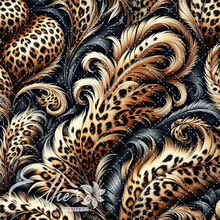 Feathered Leopard V1 20 Digital Images (Not Seamless)