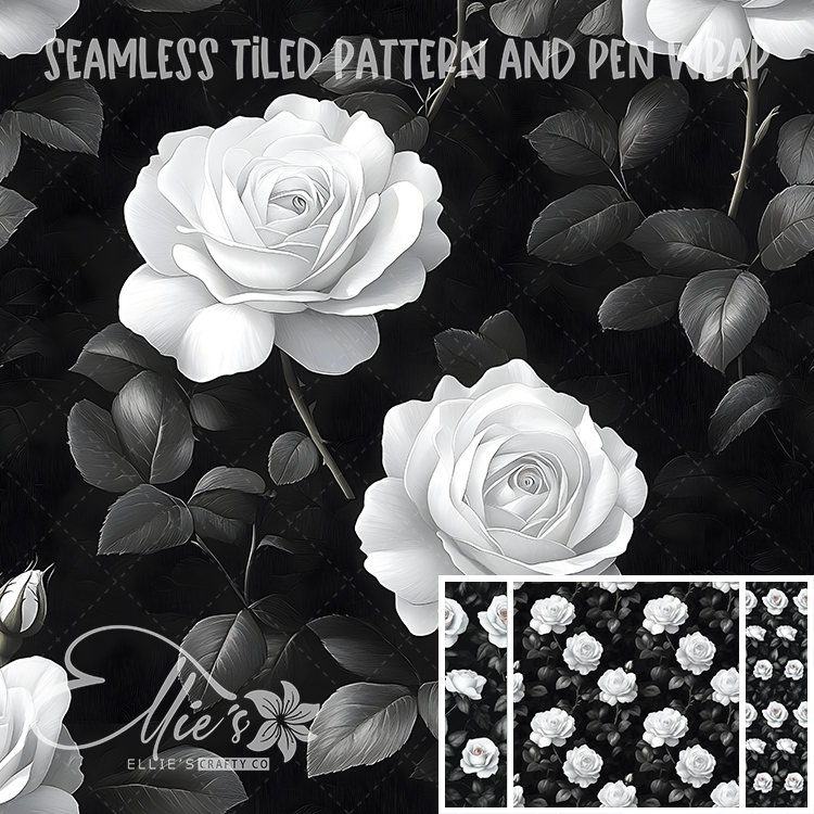 Floral 7 - Seamless Tiled Pattern Digital Images for Vinyl/Tumbler Wraps & Pen Wraps