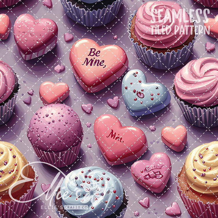 Valentines Sweets Bundle 2 - 20 Tiled Pattern Digital Images (Seamless)