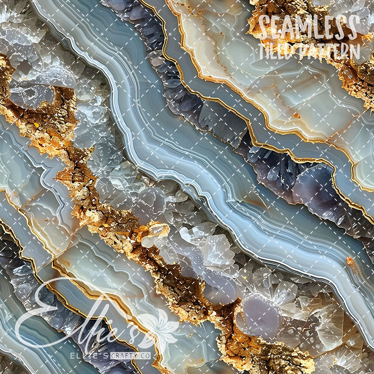 Geode Version 2 - 10 Tiled Pattern Digital Images (Seamless)