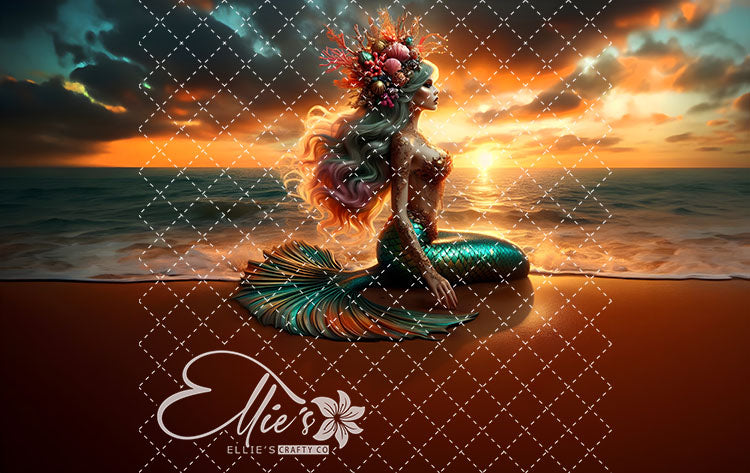 Mermaids Bundle #1 Modified Size 12 Digital Images (Not Seamless)