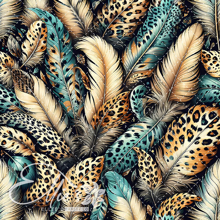 Feathered Leopard V1 20 Digital Images (Not Seamless)