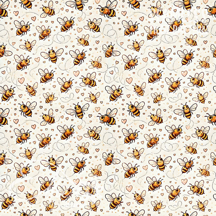 Bee Love Bundle 1 - 26 Tiled Pattern Digital Images (Seamless)