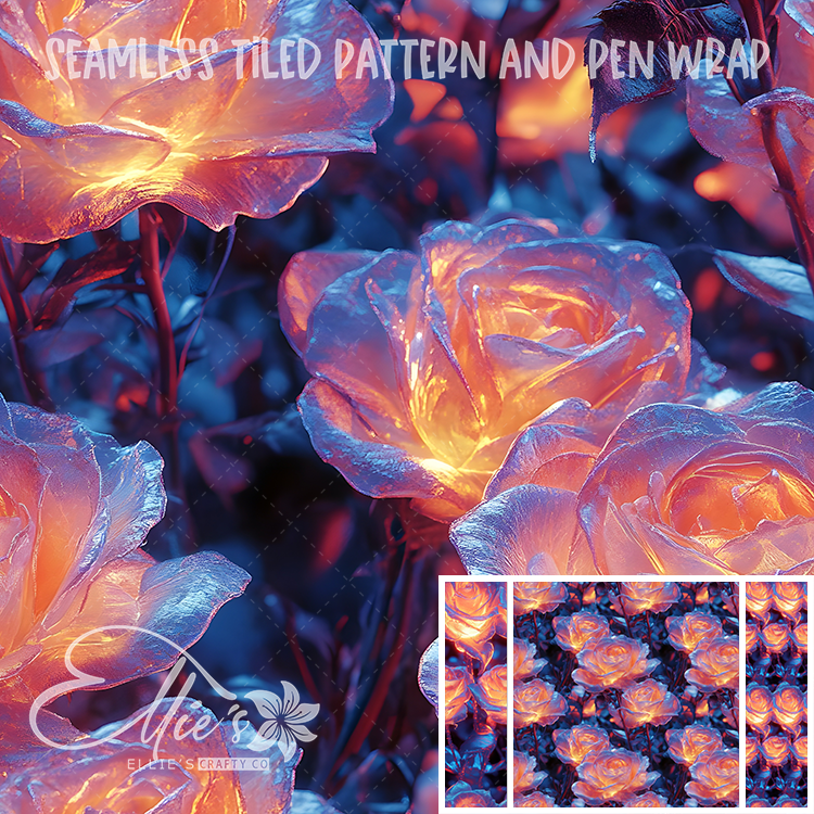 Floral 90 - Seamless Tiled Pattern Digital Images for Vinyl/Tumbler Wraps & Pen Wraps