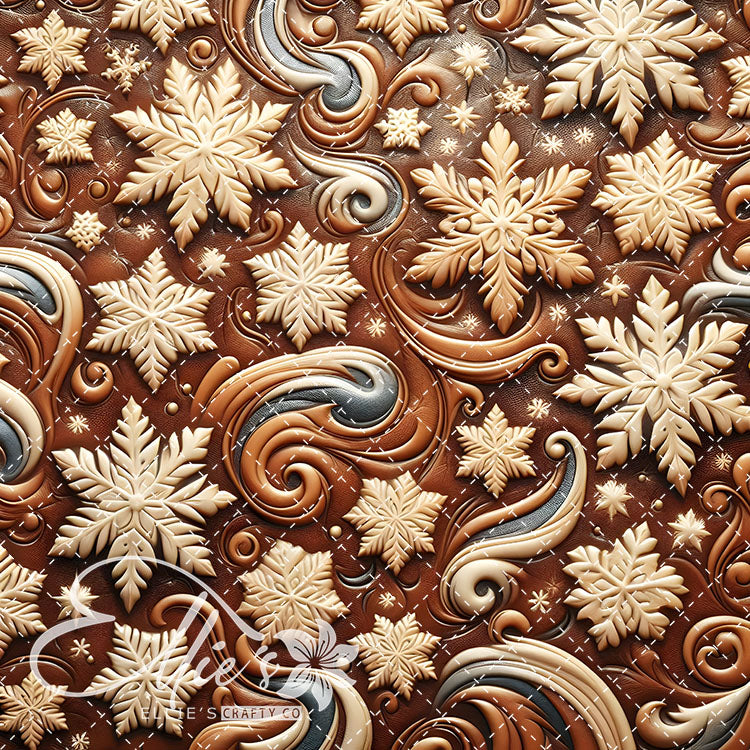 3D Snowflakes 42 Digital Images (Not Seamless)