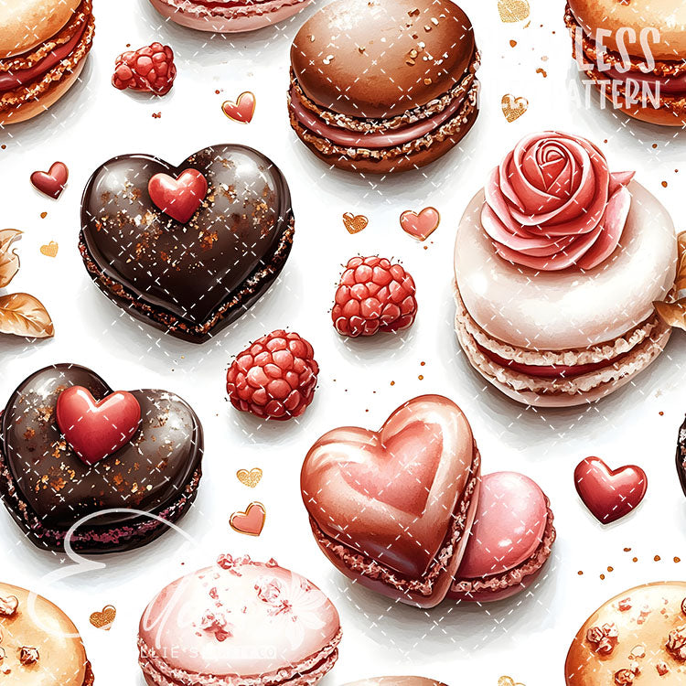 Valentines Sweets Bundle 2 - 20 Tiled Pattern Digital Images (Seamless)