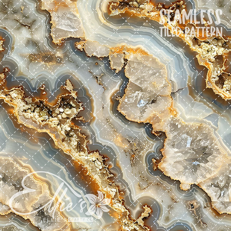 Geode Version 2 - 10 Tiled Pattern Digital Images (Seamless)