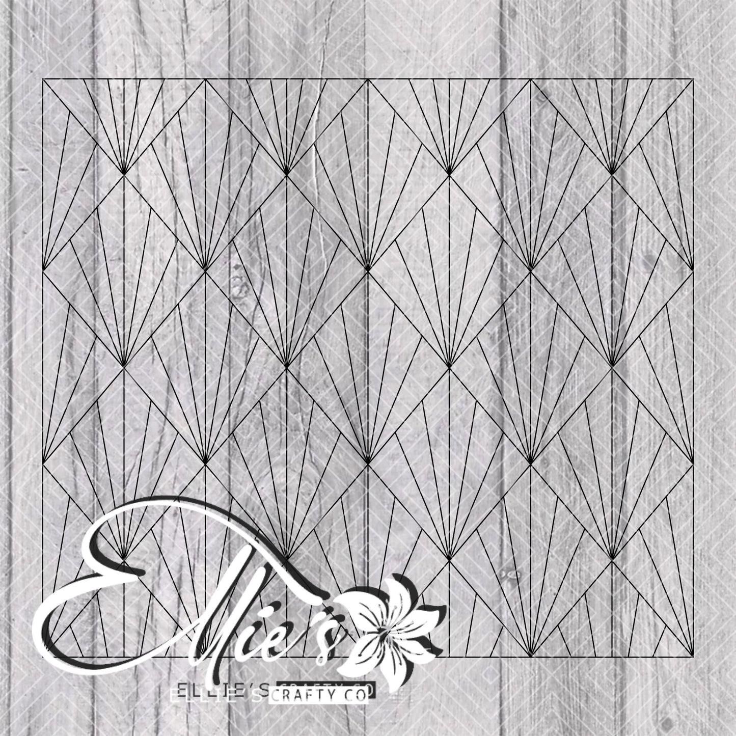 Art Deco Template for Straight Tumblers
