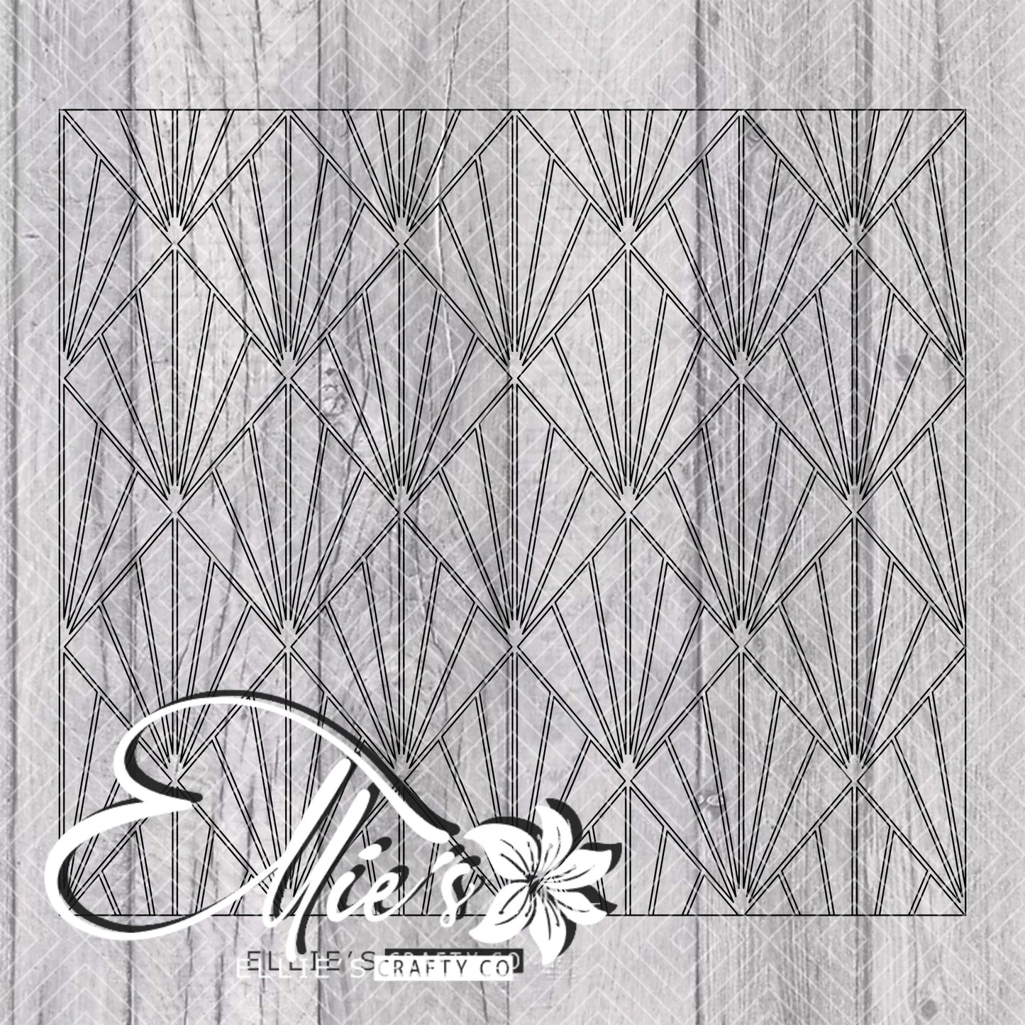 Art Deco Template for Straight Tumblers