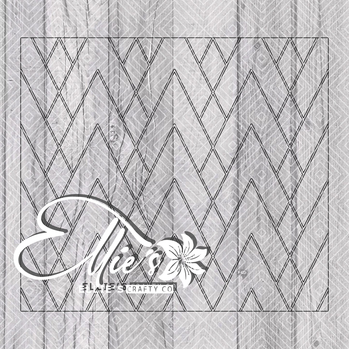 Art Deco Mosaic V2 Template for Straight Tumblers