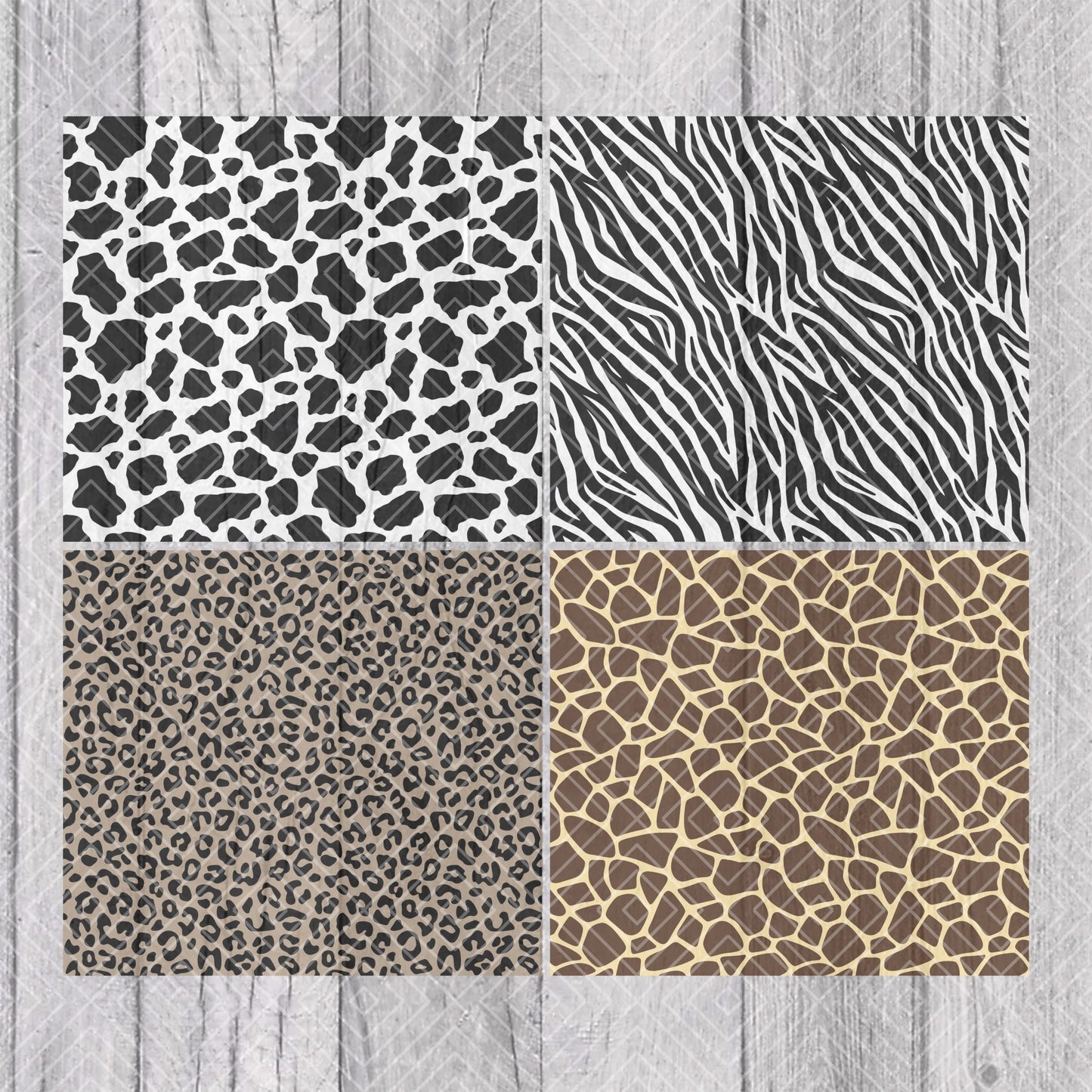 Animal Print Collection Tumbler Template for Straight Tumblers